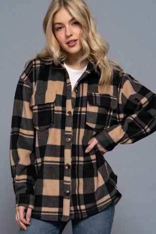 Check Print Flannel Shirt