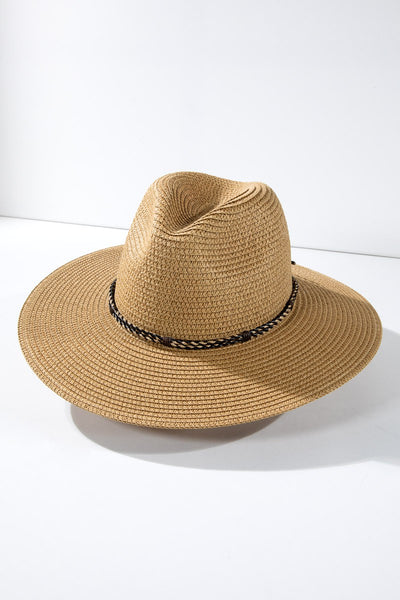 Brie Braided Double Band Panama Hat
