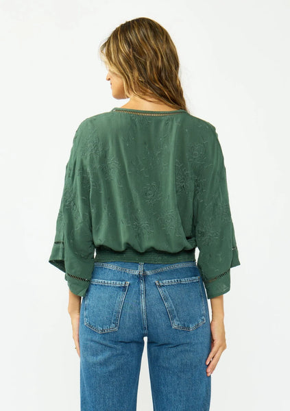 Odelia Tonal Embroidery Top