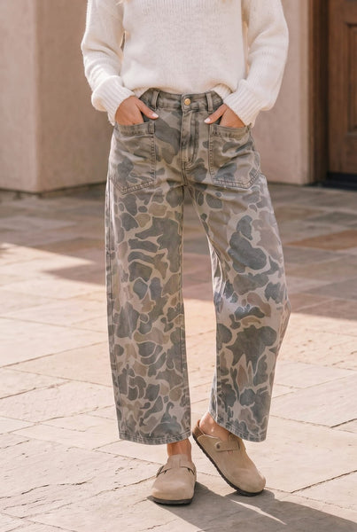 Preorder Love Camo Utility Denim Jeans