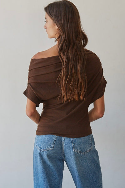 Drape Off The Shoulder Top