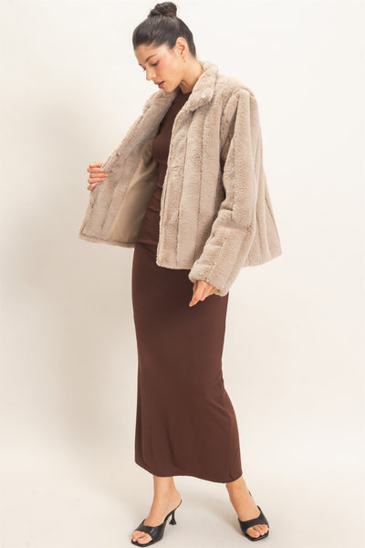 Luxury Faux Fur Jacket