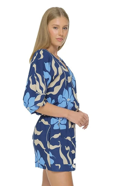 Khush Rielle Fleur Navy Romper