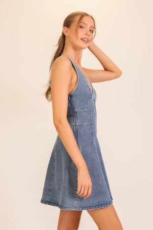 Lorna Stretch Denim Dress