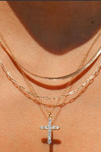 Layered Cross Necklace