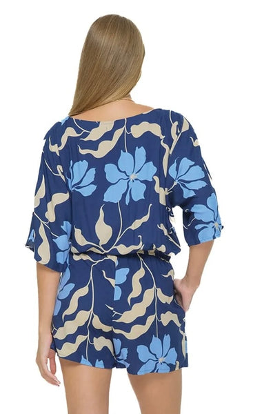 Khush Rielle Fleur Navy Romper