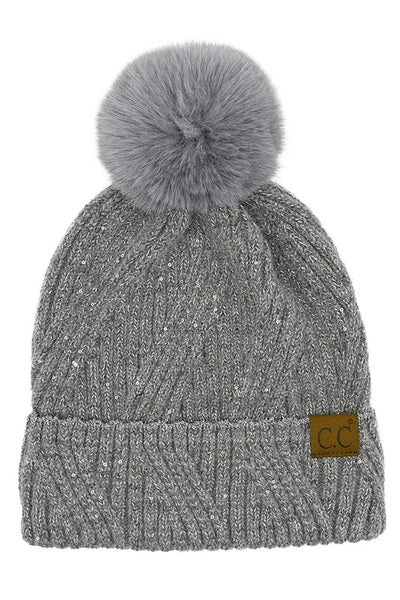 Sequin Beanie Hat