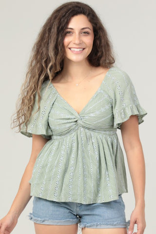 Desert Sage Twist Top