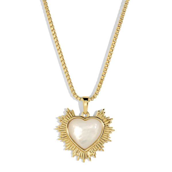Pearl Sacred Heart Necklace