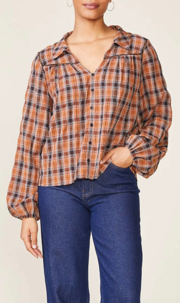 Caramel Plaid Shirt