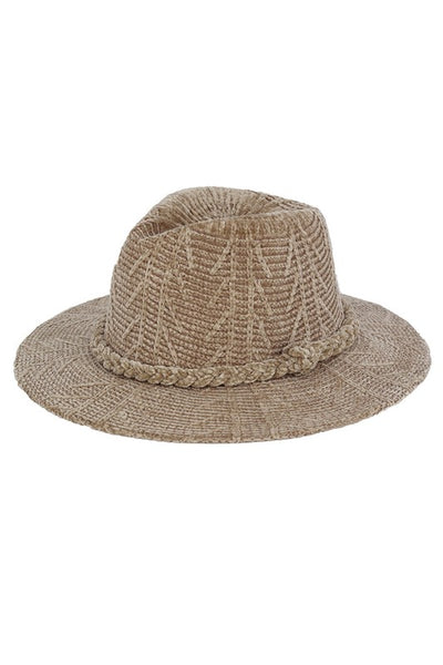 Chenille Winter Fedora Hat