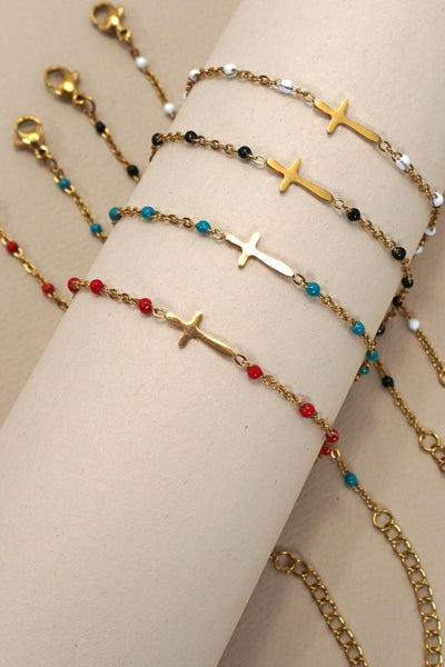 Tarnish Free Cross Bracelet