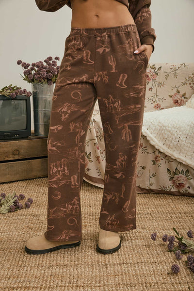 Patsy Western Print Pant & Shirt Set