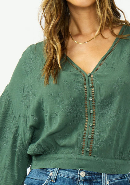 Odelia Tonal Embroidery Top