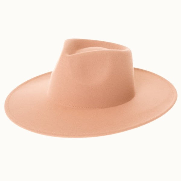 Wide Brim Vegan Felt Hat