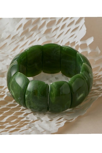 Acrylic Elastic Bangle Bracelet