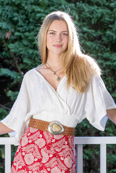 Emma Surplice Boho Top