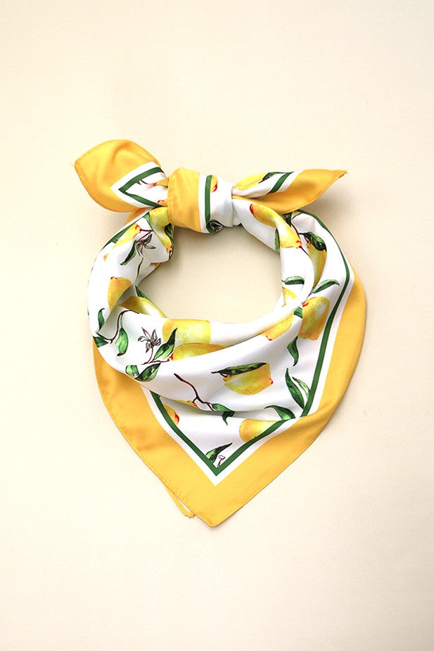 Printed Silky Bandana Scarf
