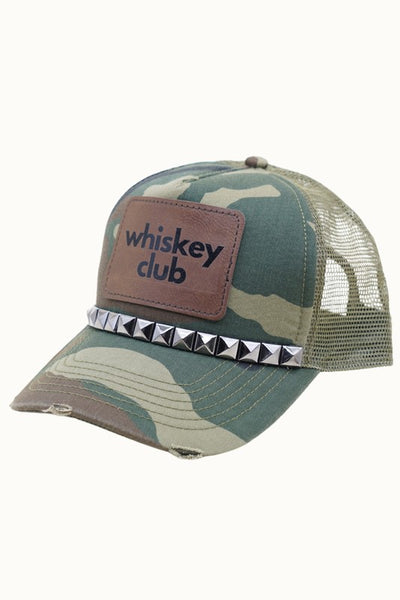 Whiskey Club Camo Hat