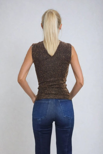 Sheer Ribbed Luxe Top