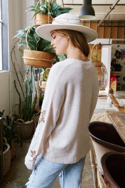 Sequin Star Sweater
