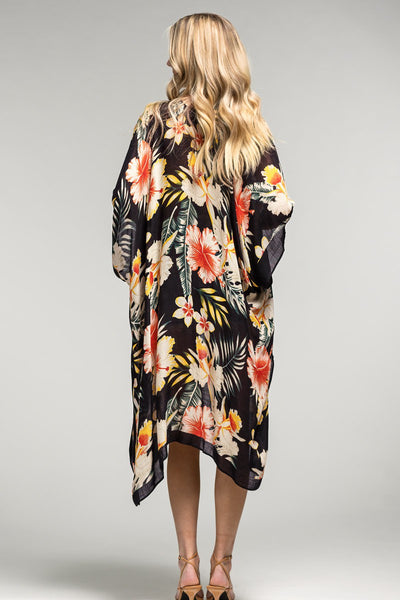 Viscose Colorful Kimono Cardigan