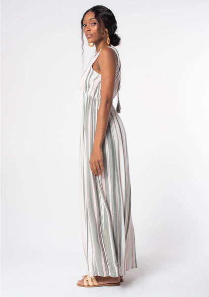 Preorder Lovestitch Striped V Neck Maxi Dress