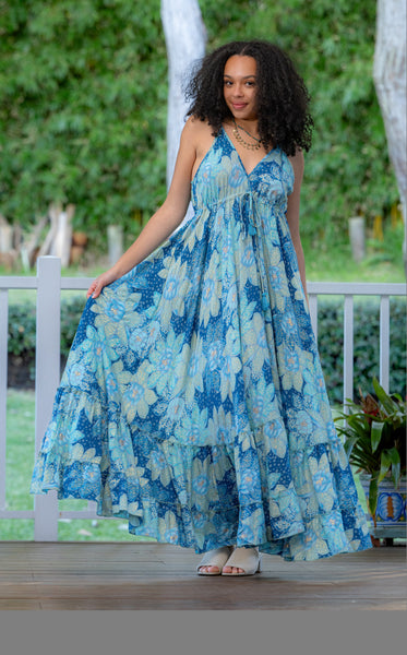 Blue Kavali Gypsy Maxi Dress