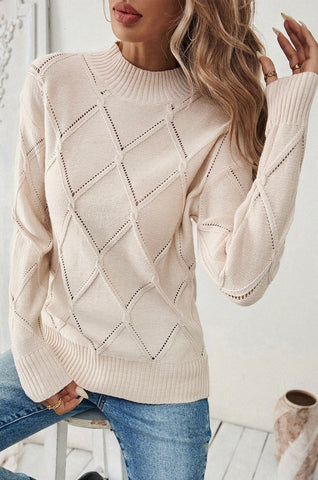 Cross Hallow Out Sweater(Runs Small)