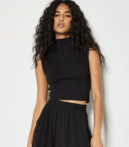 High Neck Knit Crop Top – WHIF Clothing Boutique
