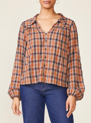 Caramel Plaid Shirt