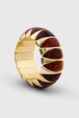 Marbled Segment Stretch Bracelet