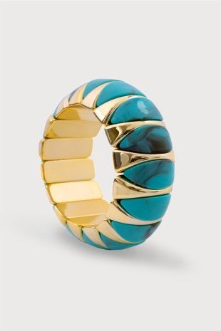 Marbled Segment Stretch Bracelet
