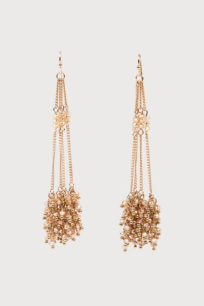 Cluster Drop Chain Earrings