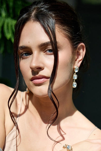 Crystal Cascade Drop Earrings