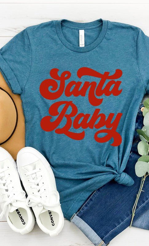 Santa Baby Graphic T-Shirt-Small