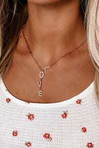 Lariat Love Necklace